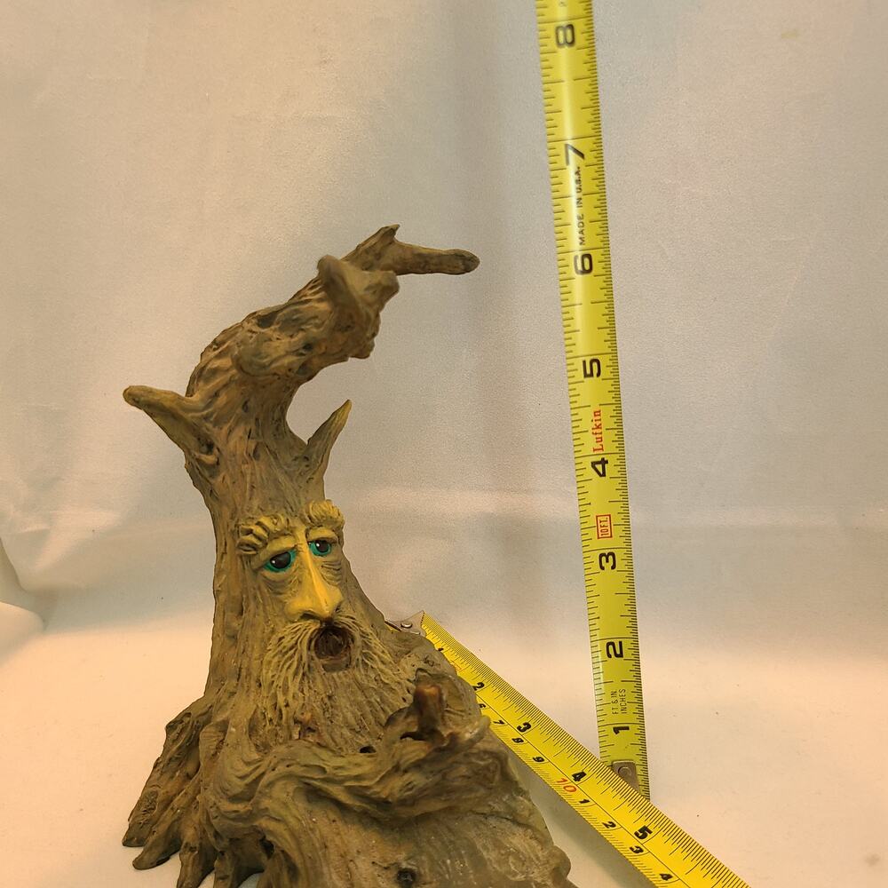 Tree Man Incense Burner Ash Catcher 10.75" Resin Fantasy Forest Decor Vintage - Picture 6 of 7